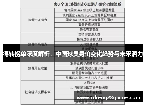 德转榜单深度解析：中国球员身价变化趋势与未来潜力